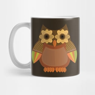 Harvest Owl - Brown Mug